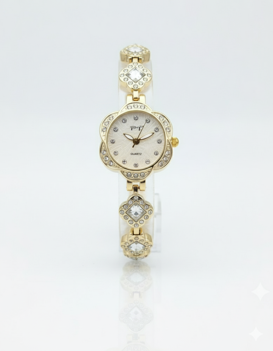 FT-Elegant Gold Bracelet Watch