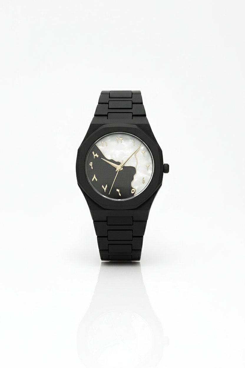 Elegent Black-White  Aura Watch