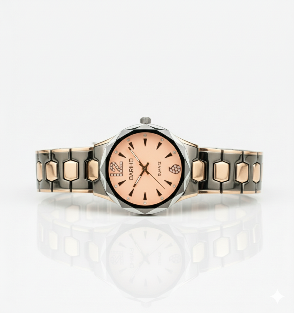 BARIHO-Elegant Couple's Quartz Watch Set