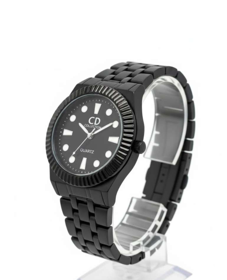 CD-Collection  Elegant Black Quartz Watch