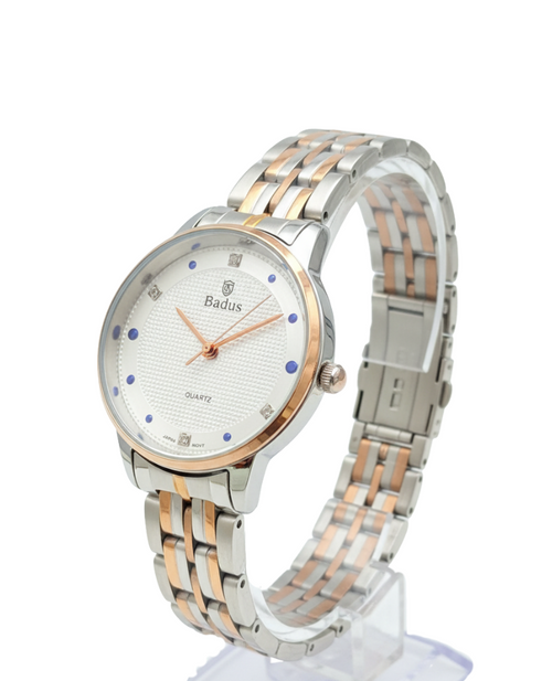 Badus Luxury Quartz Watch – Two-Tone Stainless Steel