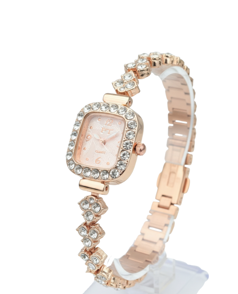 Ft-Elegant Rose Gold Bracelet Watch