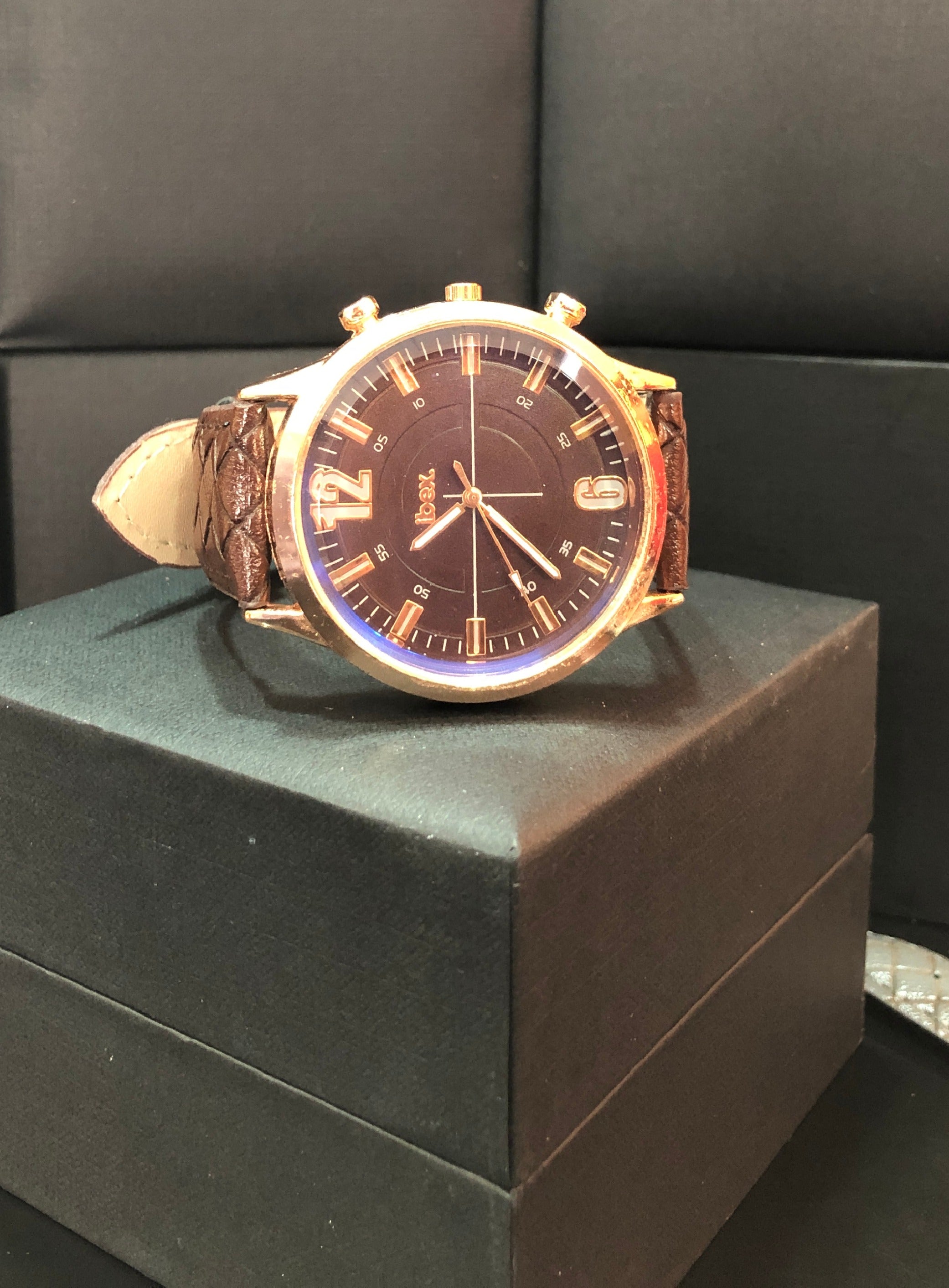 Ibex-Classic Brown Leather Strap Watch