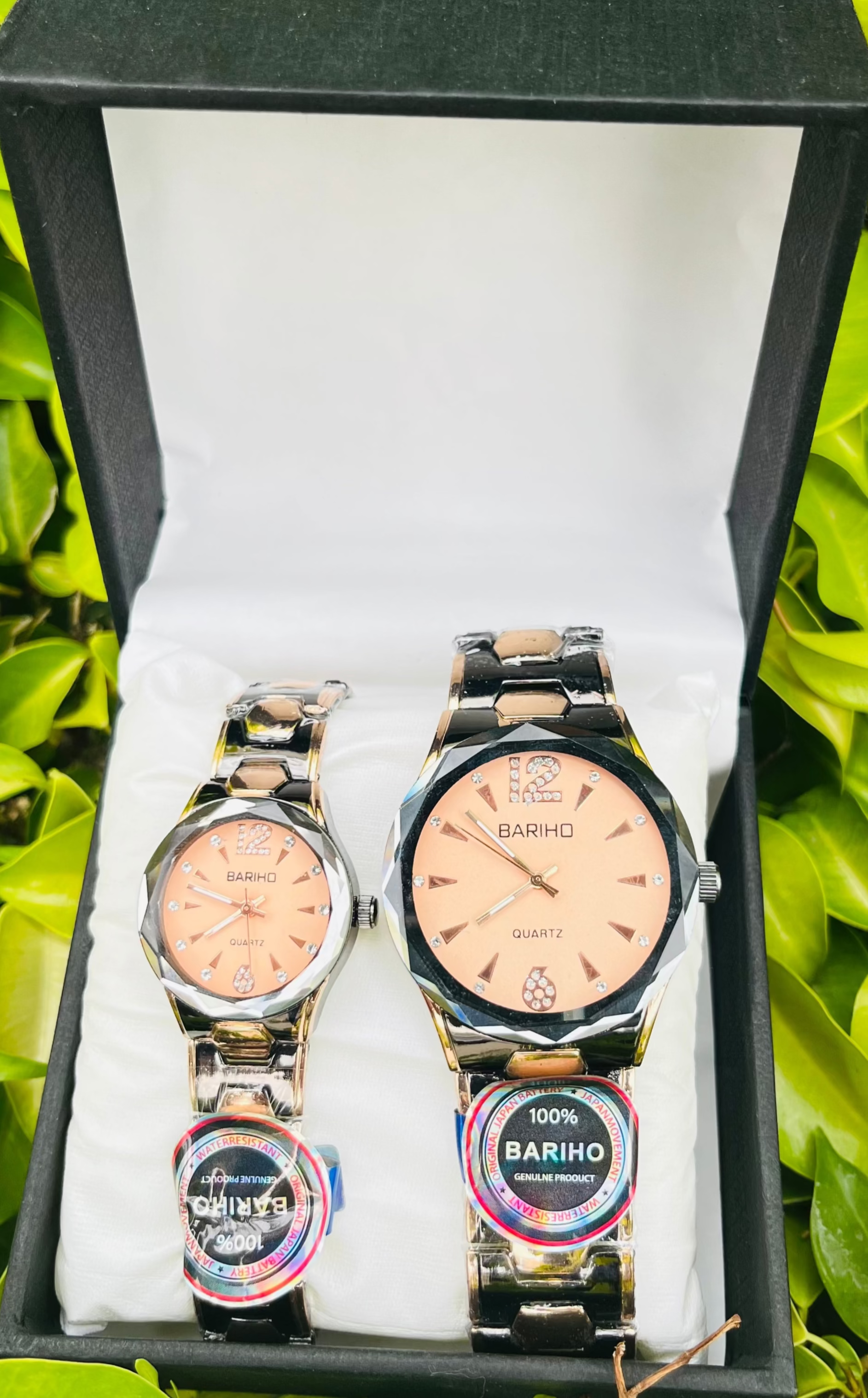 BARIHO-Elegant Couple's Quartz Watch Set