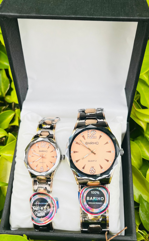 BARIHO-Elegant Couple's Quartz Watch Set
