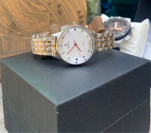 Badus Luxury Quartz Watch – Two-Tone Stainless Steel