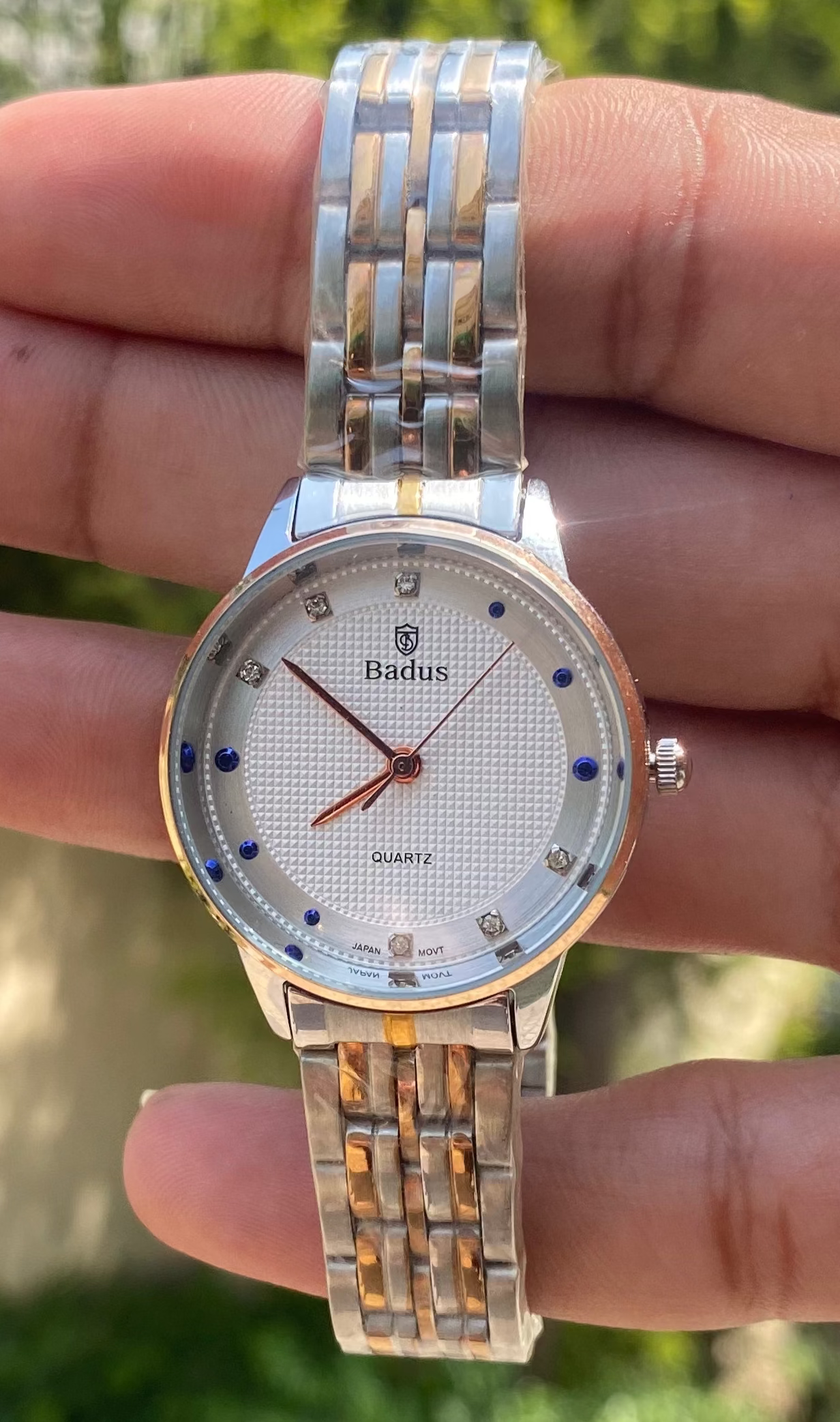 Badus Luxury Quartz Watch – Two-Tone Stainless Steel
