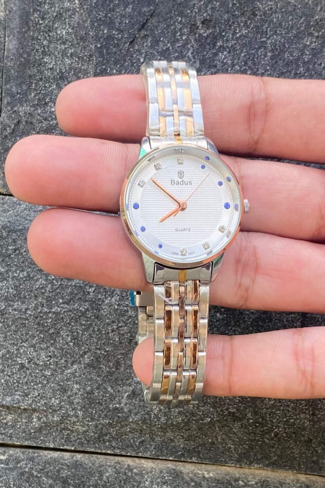 Badus Luxury Quartz Watch – Two-Tone Stainless Steel