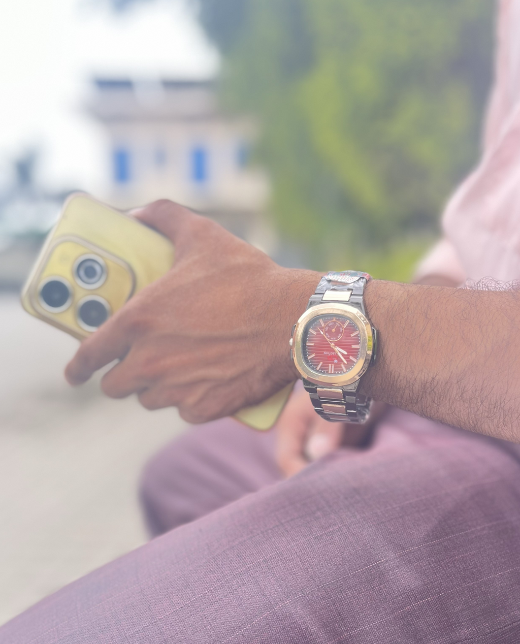 CD-Collection Luxury Watch with Chronograph Function